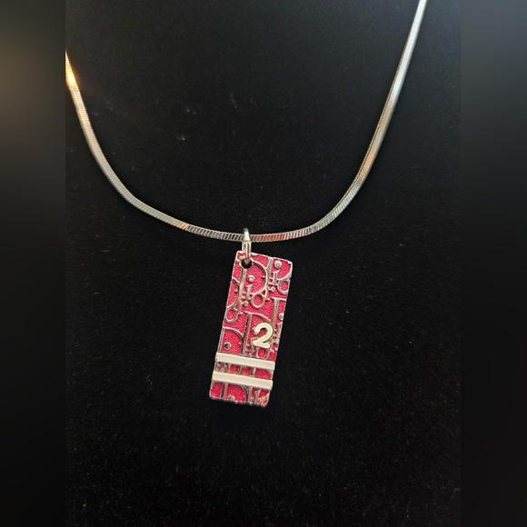Dior Jewelry - Christian Dior Oblique Trotter Pendant No. 2 Necklace